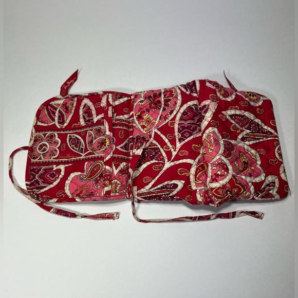 Vera Bradley Mini Tri-Fold Bag Organizer w/ Tie Closure - Rosy Posies (retired) - Picture 4 of 6